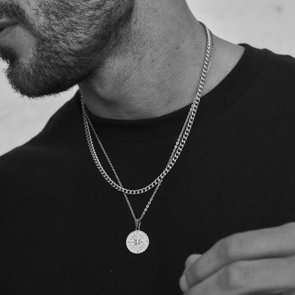 Amalfy Corsaro – סט שרשראות לגברים (2 חלקים)